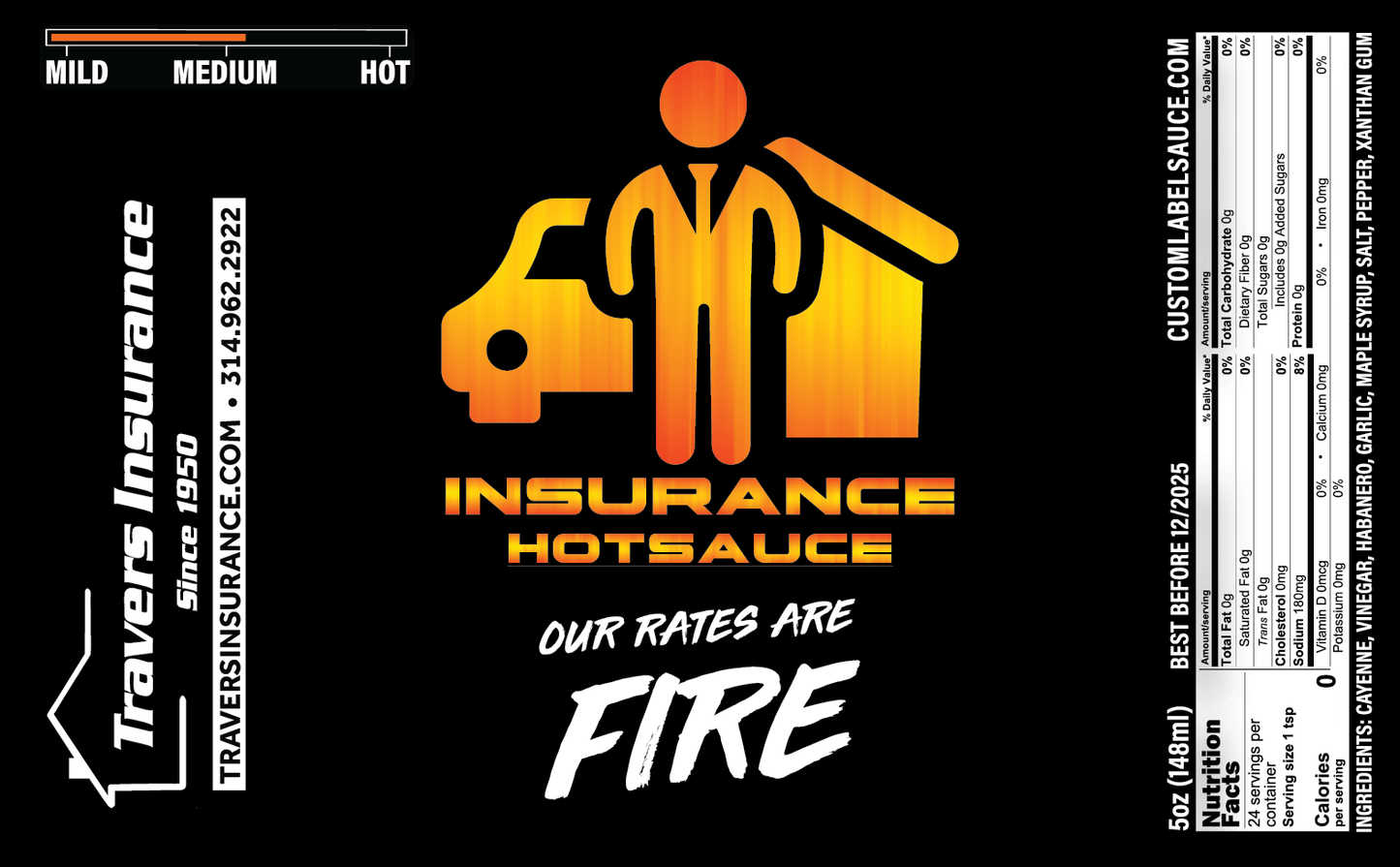 Travers and Associates Home/Life/Auto Hot Sauce