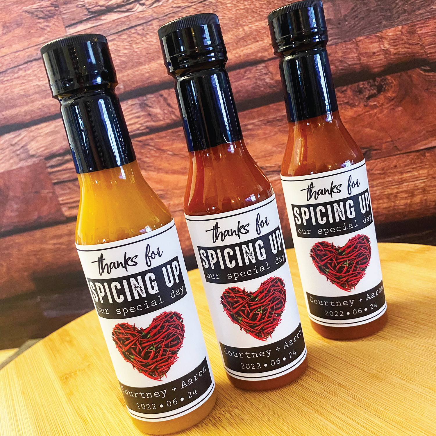 Hot Sauce Wedding Favor