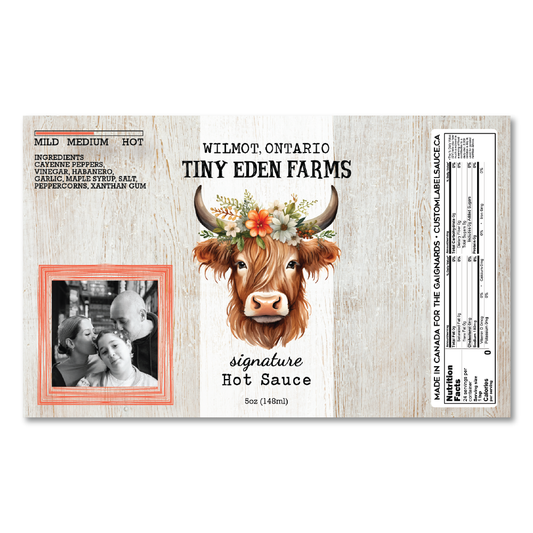 Tiny Eden Farms Custom Hot Sauce